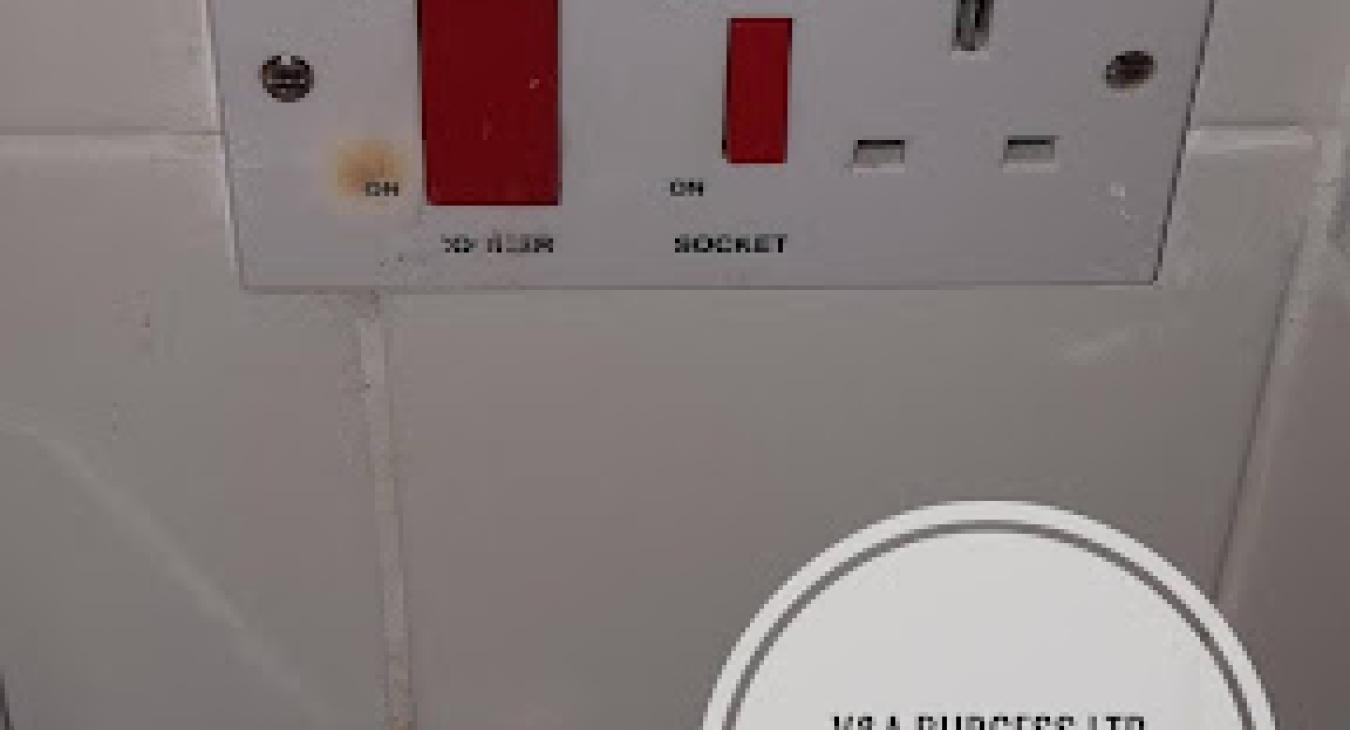 Electric cooker switch installed by Electrical Faults Fixed in Liverpool