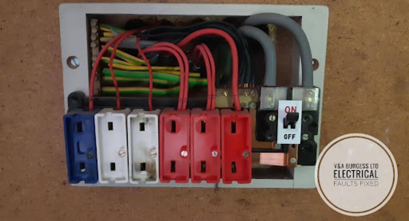 old fusebox with old wiring colours