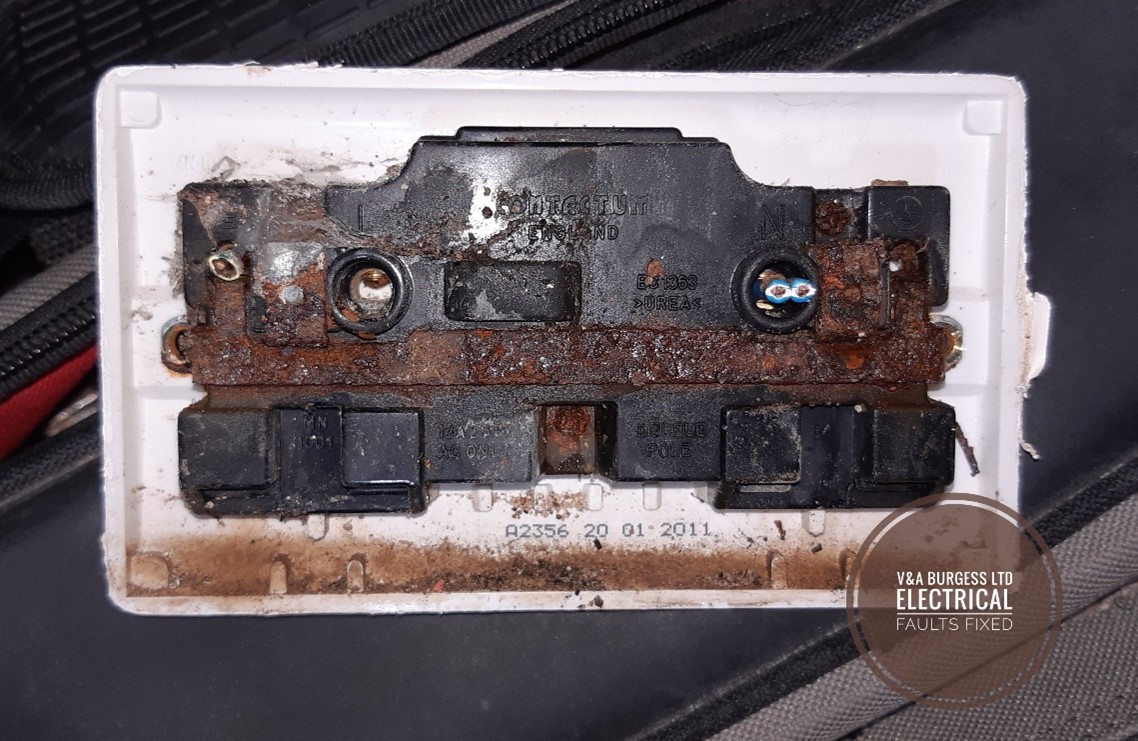 Corrosion resulting in internal blockages