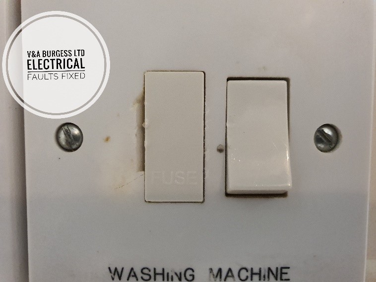 Faulty, discolored electrical accessories 