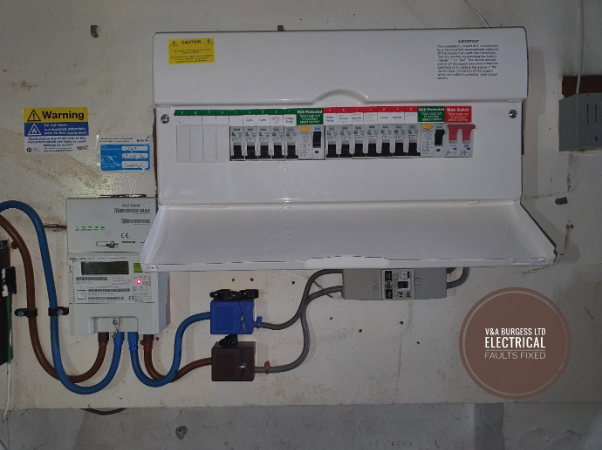 A consumer unit and metering equipment