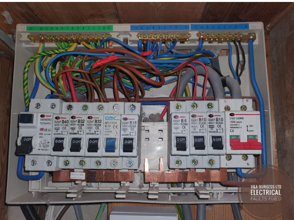 Investigating a fuse box for problems - Electrical Faults Fixed, Liverpool