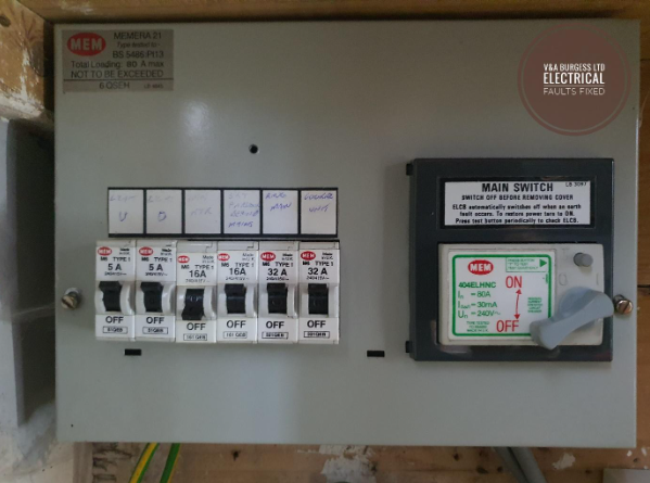 Old Consumer unit / Fuse box with a Fault - Electrical Faults Fixed, Liverpool