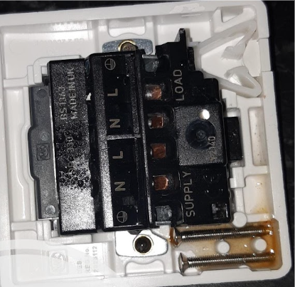 Moisture damaged switch - Electrical Faults Fixed, Liverpool