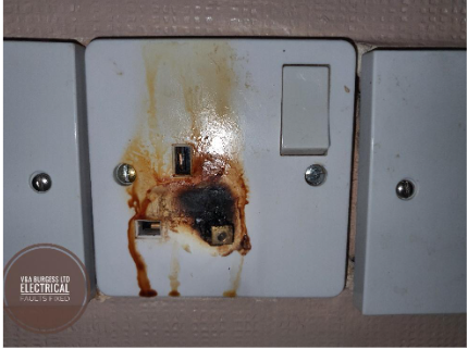 Melted Plug Socket - Electrical Faults Fixed