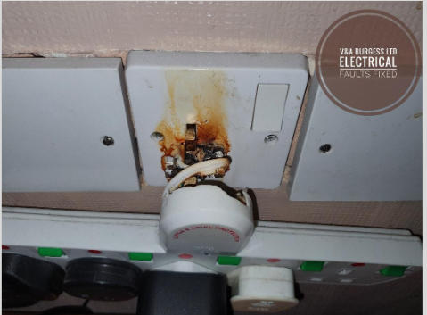 Electrical Faults Fixed - overloaded socket