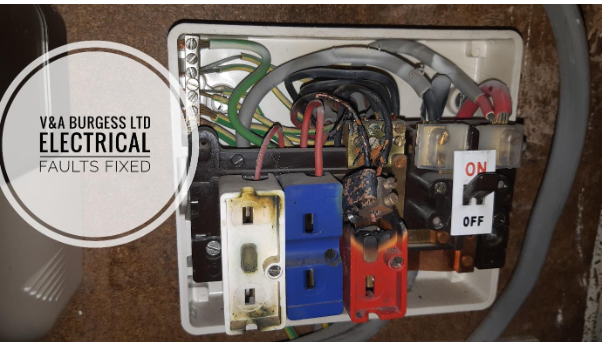 Burnt consumer unit - Electrical Faults Fixed