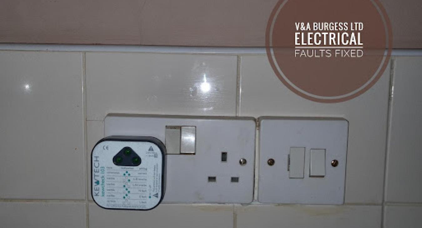 Faulty sockets - photo taken by electrical faults fixed in Liverpool