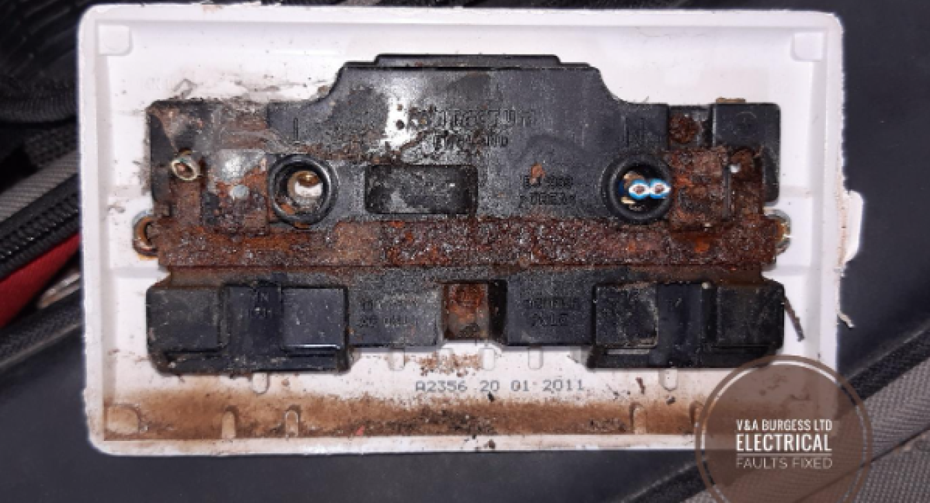 Electrical Faults Fixed, Liverpool - Electrical Plug Socket Corrosion Or Rust On Socket